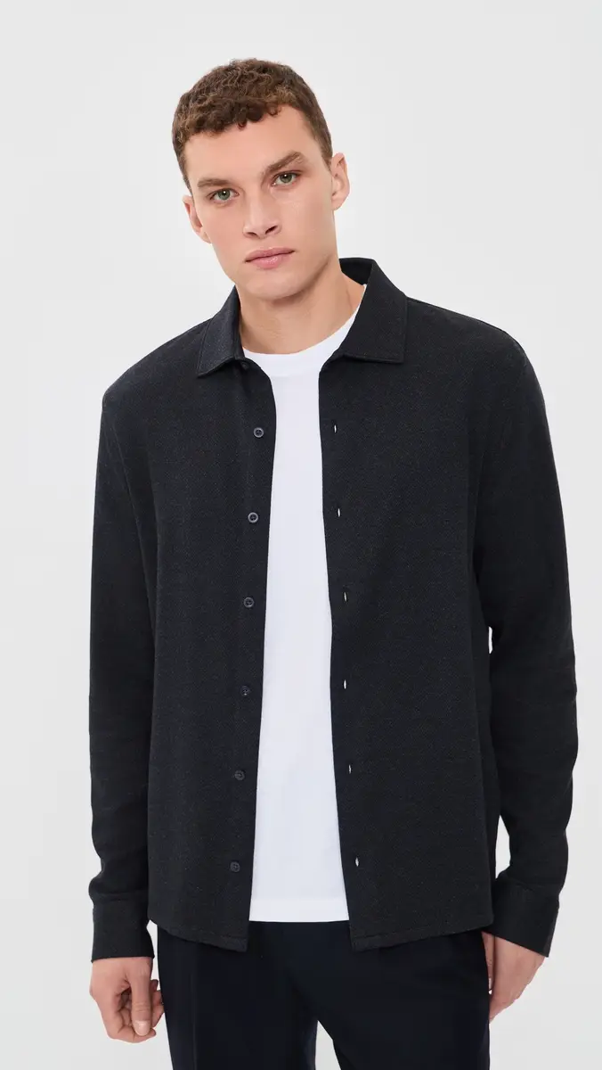 Vince Herringbone Button Down | Thumbnail 2 Vince Herringbone Button Down | Thumbnail 2