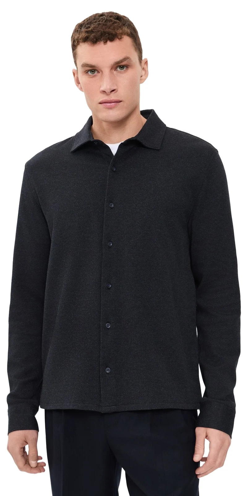 Herringbone Button Down