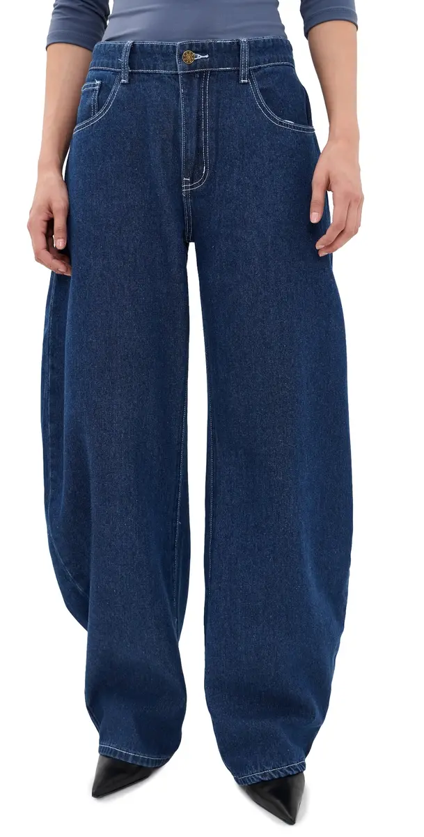 LIONESS Horseshoe Jeans Blue Denim | Image 1 LIONESS Horseshoe Jeans Blue Denim | Image 1