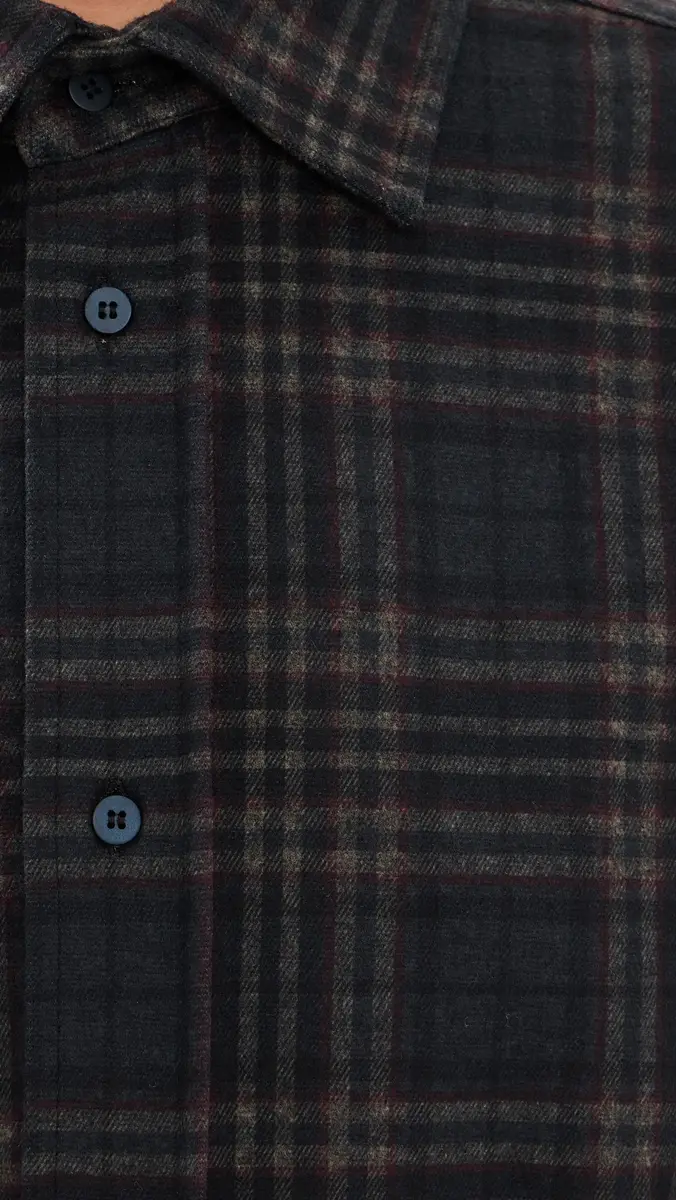 DARKPARK Anne Tartan Tailored Button Down Shirt Blue/Grey/Red | Thumbnail 6 DARKPARK Anne Tartan Tailored Button Down Shirt Blue/Grey/Red | Thumbnail 6