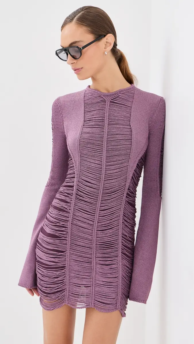 The Attico Fringe Mini Dress | Thumbnail 2 The Attico Fringe Mini Dress | Thumbnail 2