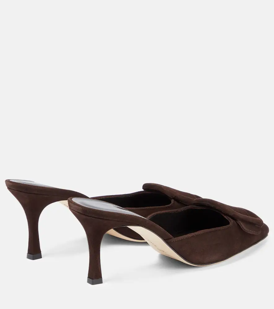 Manolo Blahnik Maysale 70 suede mules | Thumbnail 2