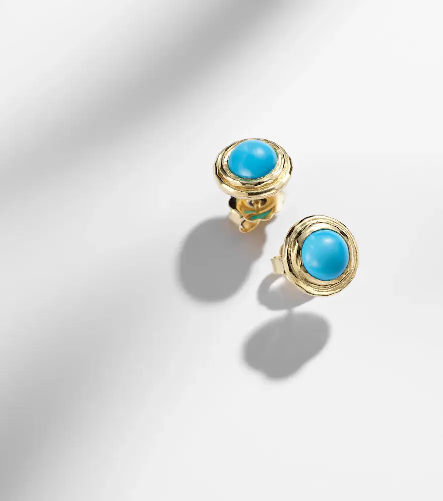 Octavia Elizabeth Coral Beach 18kt gold earrings with turquoises | Thumbnail 5 Octavia Elizabeth Coral Beach 18kt gold earrings with turquoises | Thumbnail 5