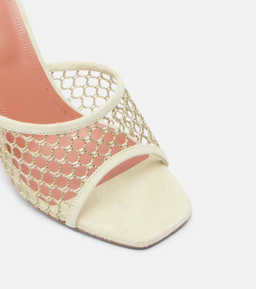 Amina Muaddi Lupita leather-trimmed sandals | Thumbnail 3 Amina Muaddi Lupita leather-trimmed sandals | Thumbnail 3