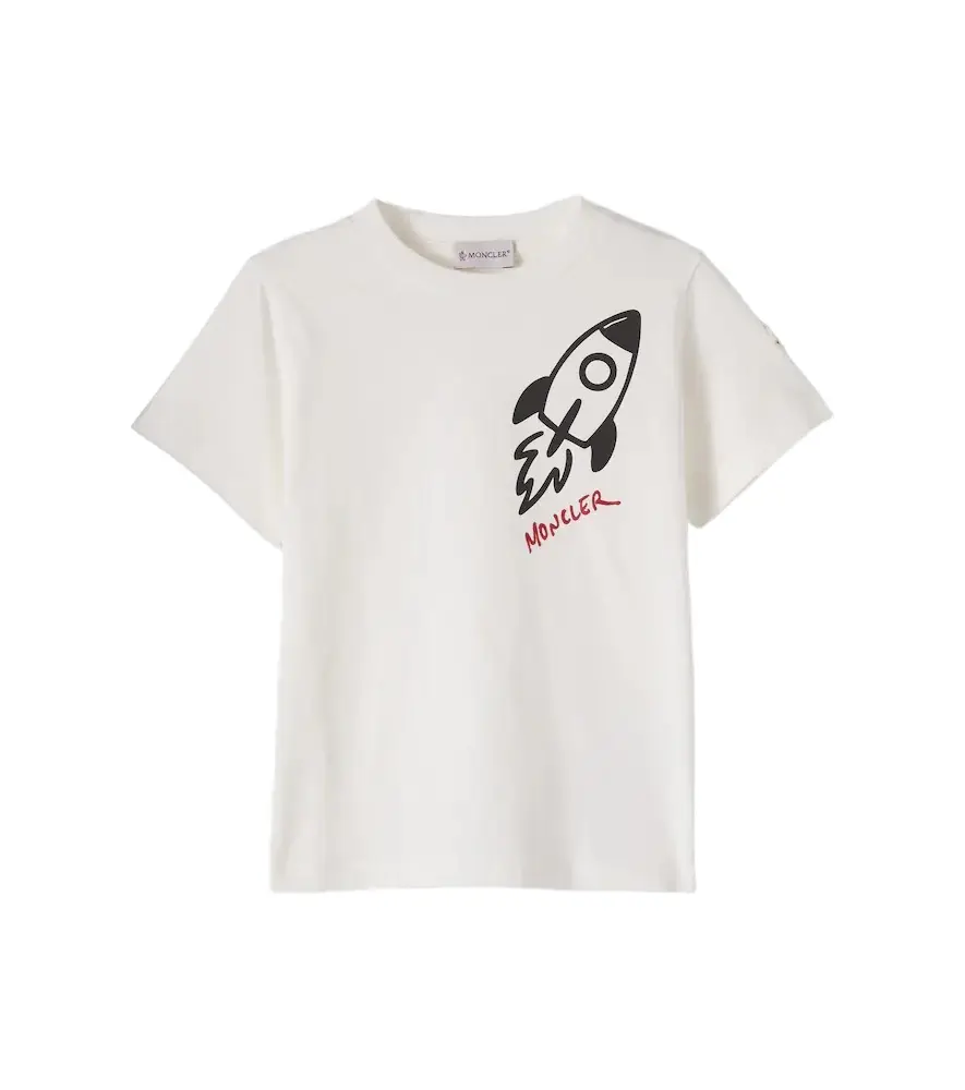 Moncler Enfant Printed cotton T-shirt | Image 1 Moncler Enfant Printed cotton T-shirt | Image 1
