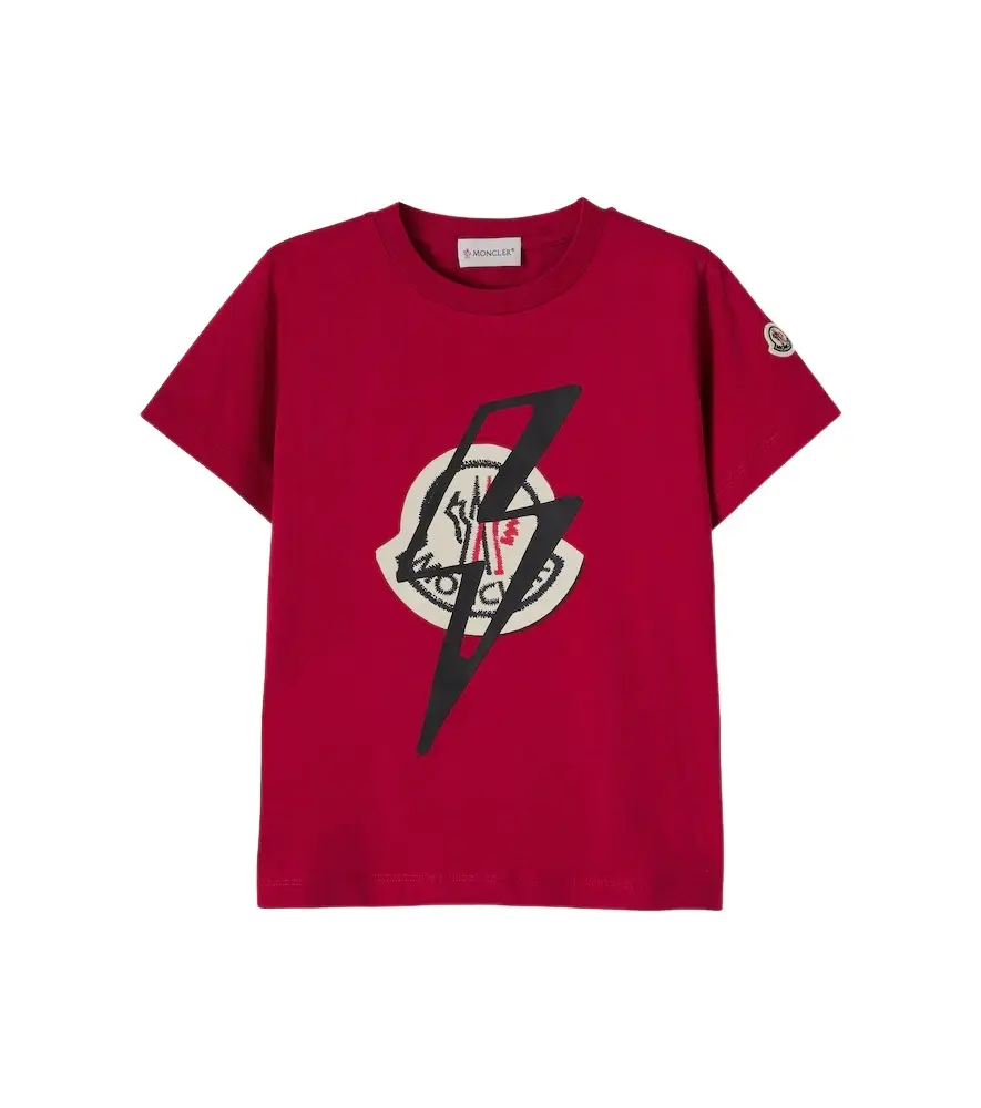Moncler Enfant Logo cotton jersey T-shirt | Image 1 Moncler Enfant Logo cotton jersey T-shirt | Image 1