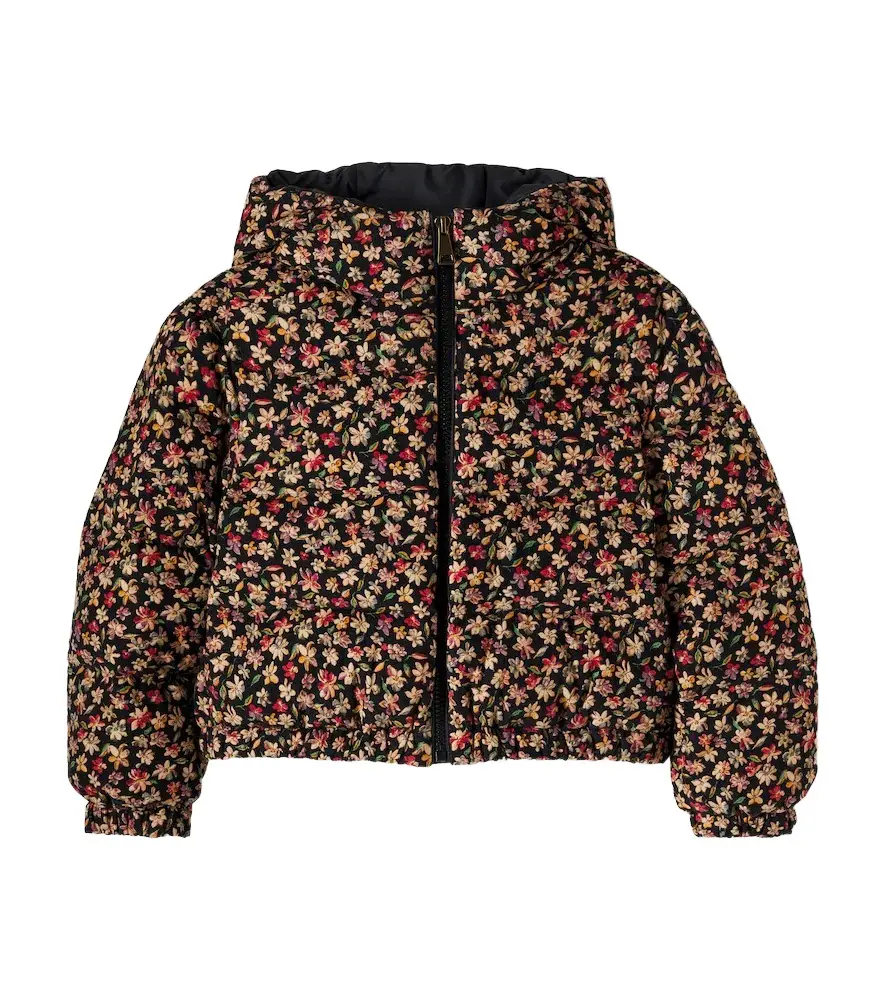 Moncler Enfant Nirea floral cotton corduroy down jacket | Image 1 Moncler Enfant Nirea floral cotton corduroy down jacket | Image 1