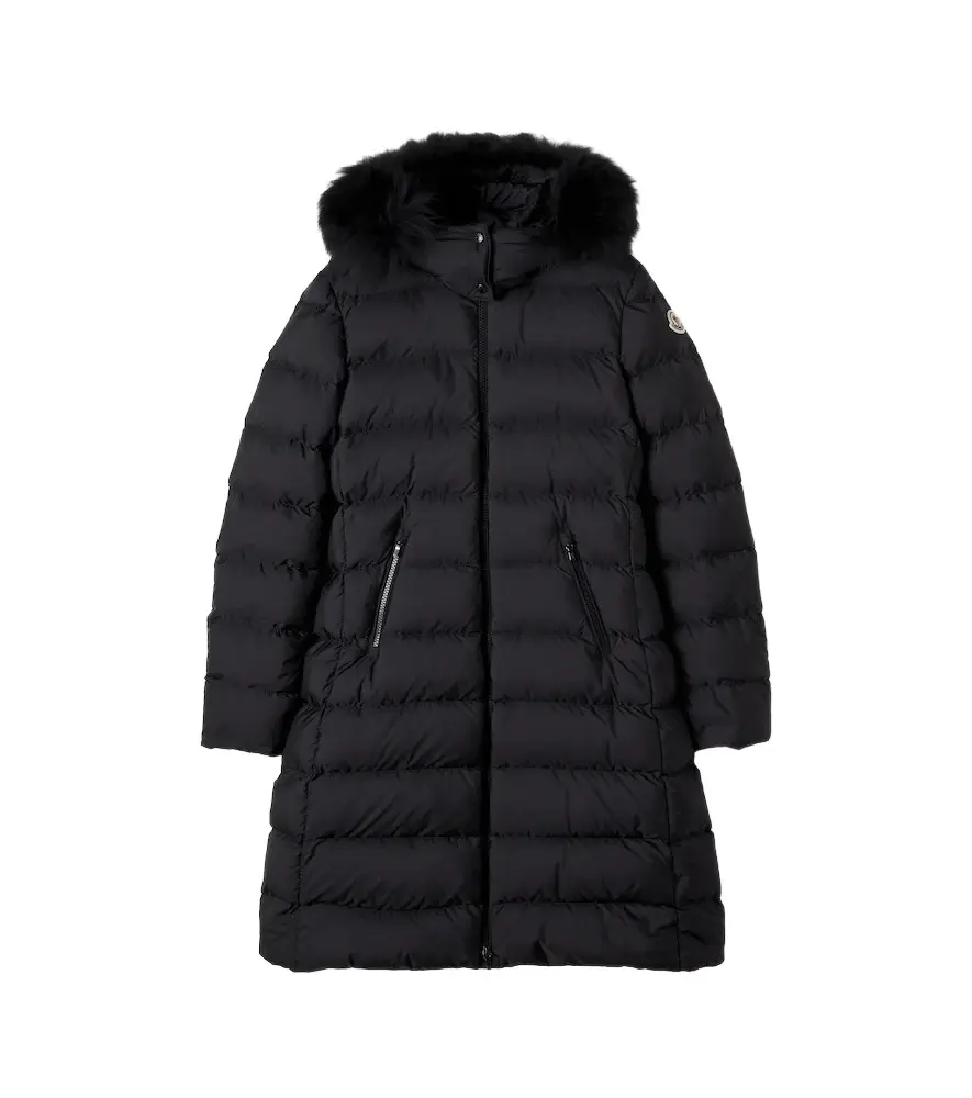 Moncler Enfant Abelle shearling-trimmed down coat | Image 1 Moncler Enfant Abelle shearling-trimmed down coat | Image 1