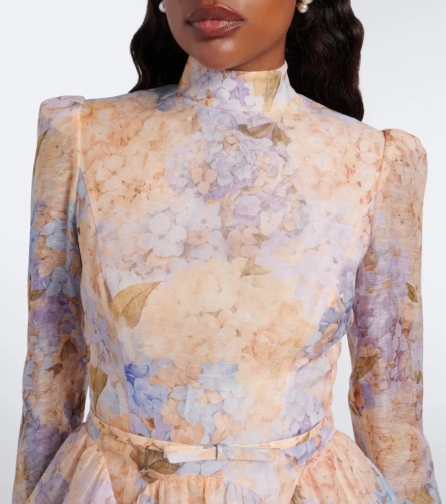 Zimmermann Valiant floral linen and silk minidress | Thumbnail 3 Zimmermann Valiant floral linen and silk minidress | Thumbnail 3