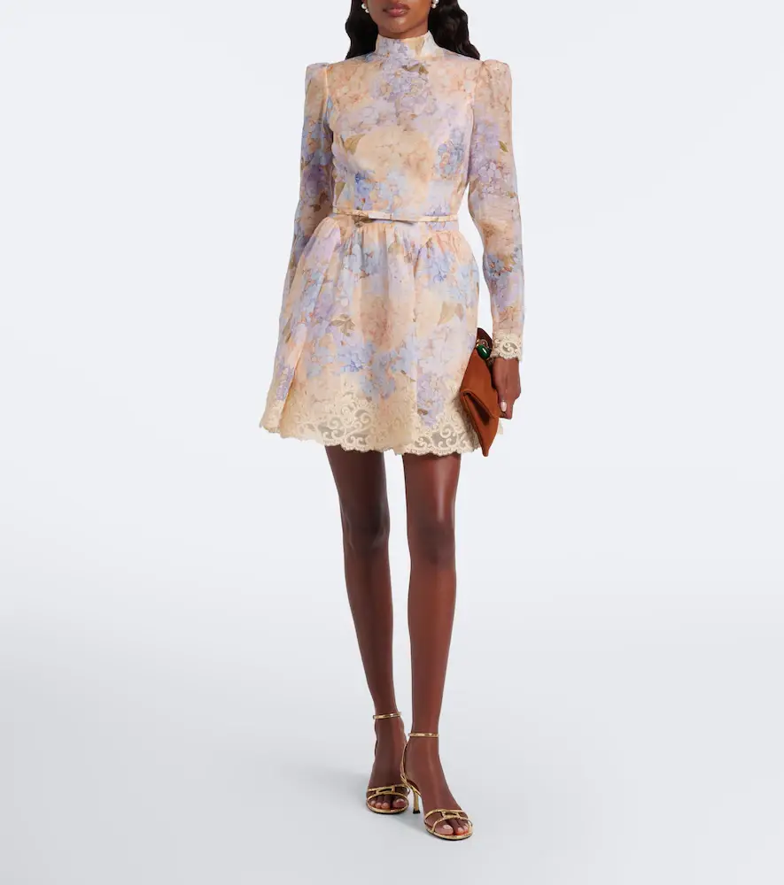 Zimmermann Valiant floral linen and silk minidress | Thumbnail 5 Zimmermann Valiant floral linen and silk minidress | Thumbnail 5