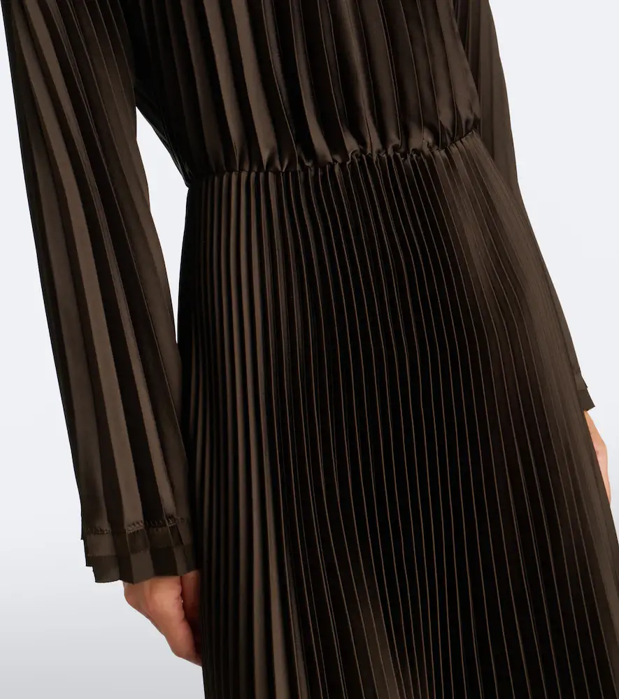 Vince Pleated midi dress | Thumbnail 2 Vince Pleated midi dress | Thumbnail 2