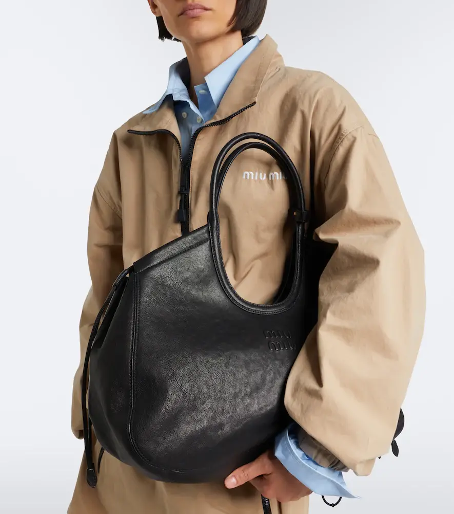 Miu Miu Ivy leather tote bag | Thumbnail 6