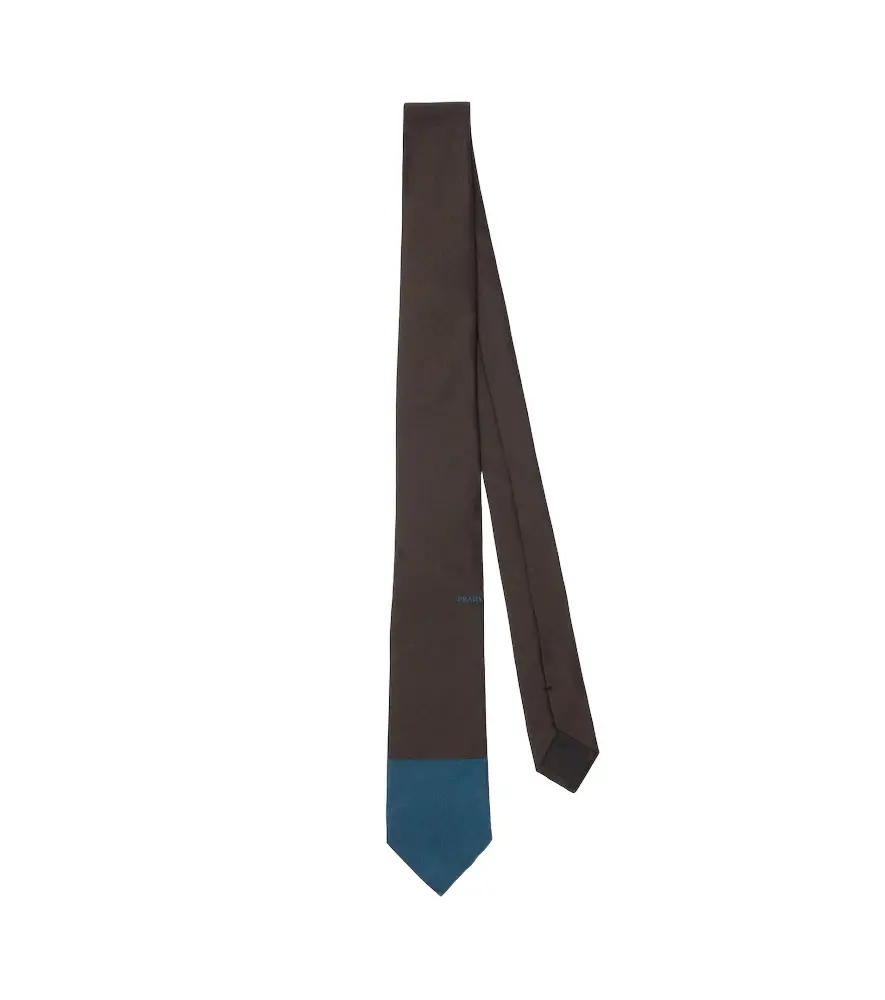 Prada Logo silk tie | Image 1 Prada Logo silk tie | Image 1