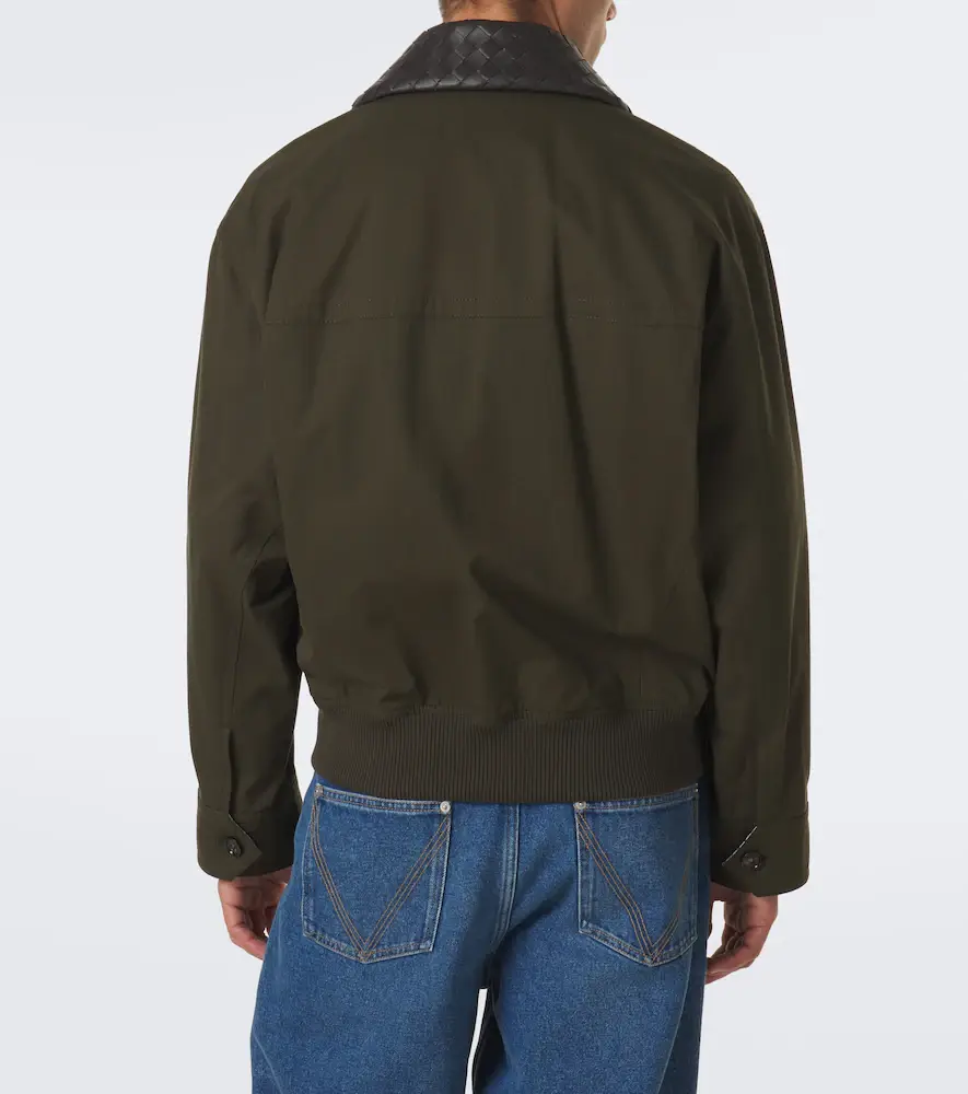 Bottega Veneta Intrecciato cotton twill blouson jacket | Thumbnail 2