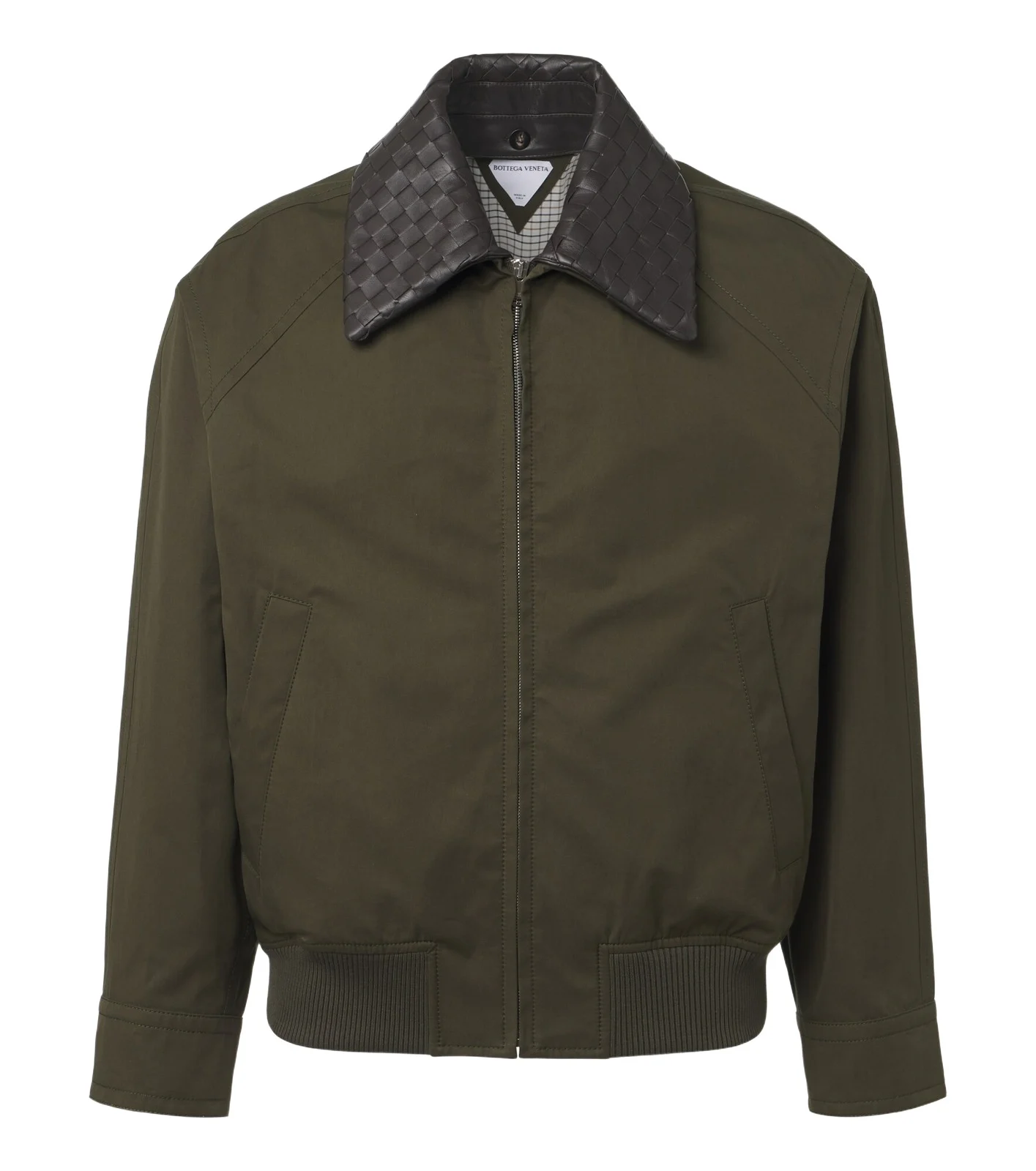 Bottega Veneta Intrecciato cotton twill blouson jacket
