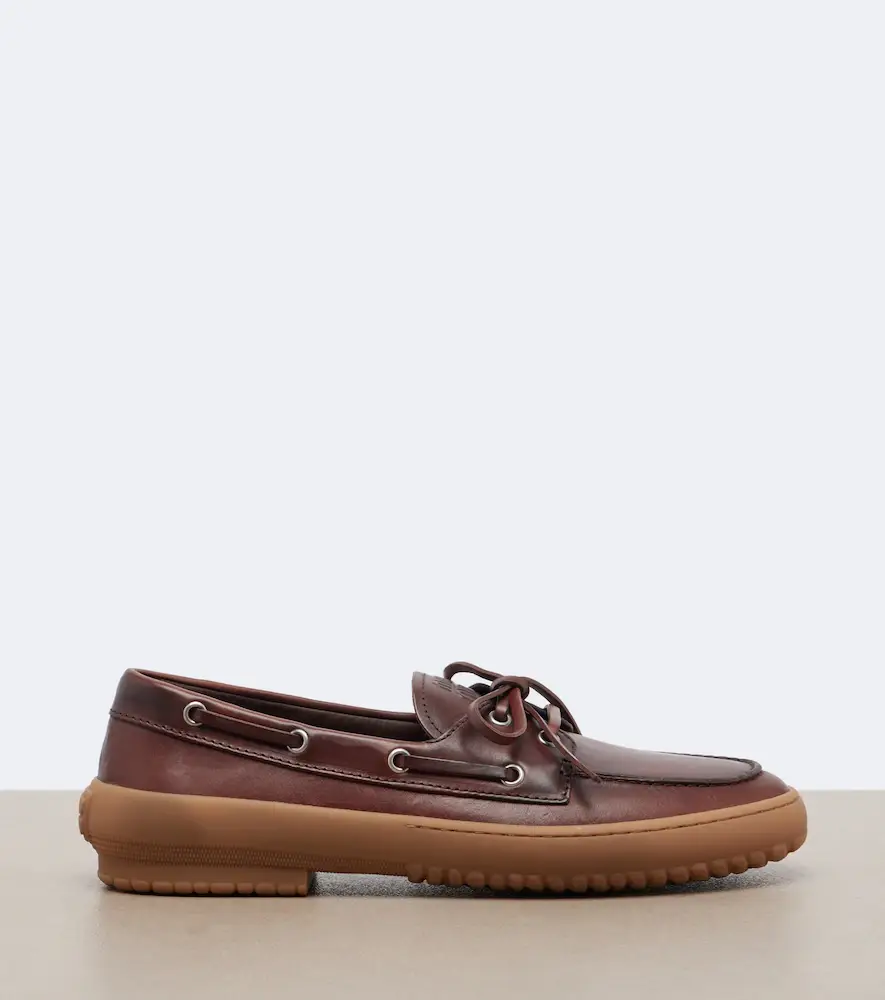 Miu Miu Leather boat shoes | Thumbnail 4 Miu Miu Leather boat shoes | Thumbnail 4