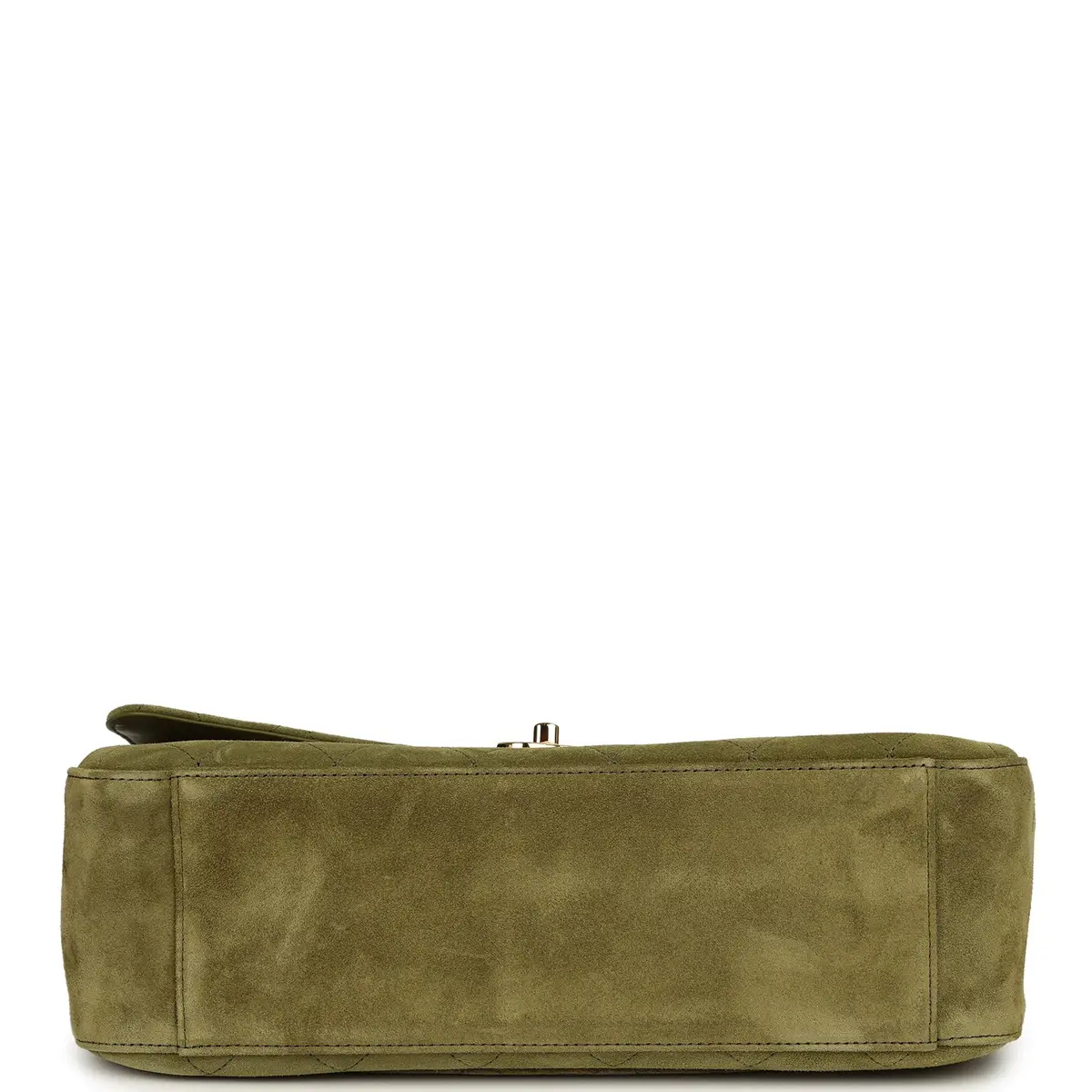 Chanel Chanel Maxi "Souplissimo" Small Flap Bag Khaki Suede Gold Hardware | Thumbnail 6 Chanel Chanel Maxi "Souplissimo" Small Flap Bag Khaki Suede Gold Hardware | Thumbnail 6