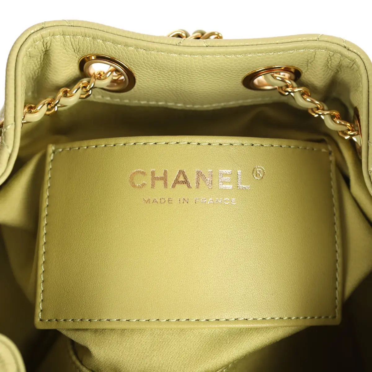 Chanel Chanel Mini 25 Hobo Bag Green Caviar Gold Hardware | Thumbnail 9