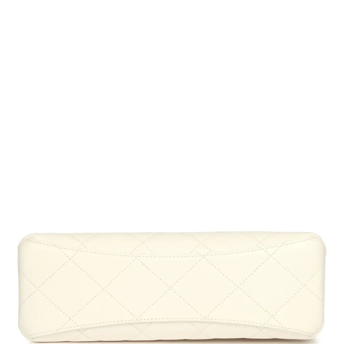 Chanel Chanel Pearl Top Handle Small Shopping Bag White Shiny Lambskin Brushed Gold Hardware | Thumbnail 7
