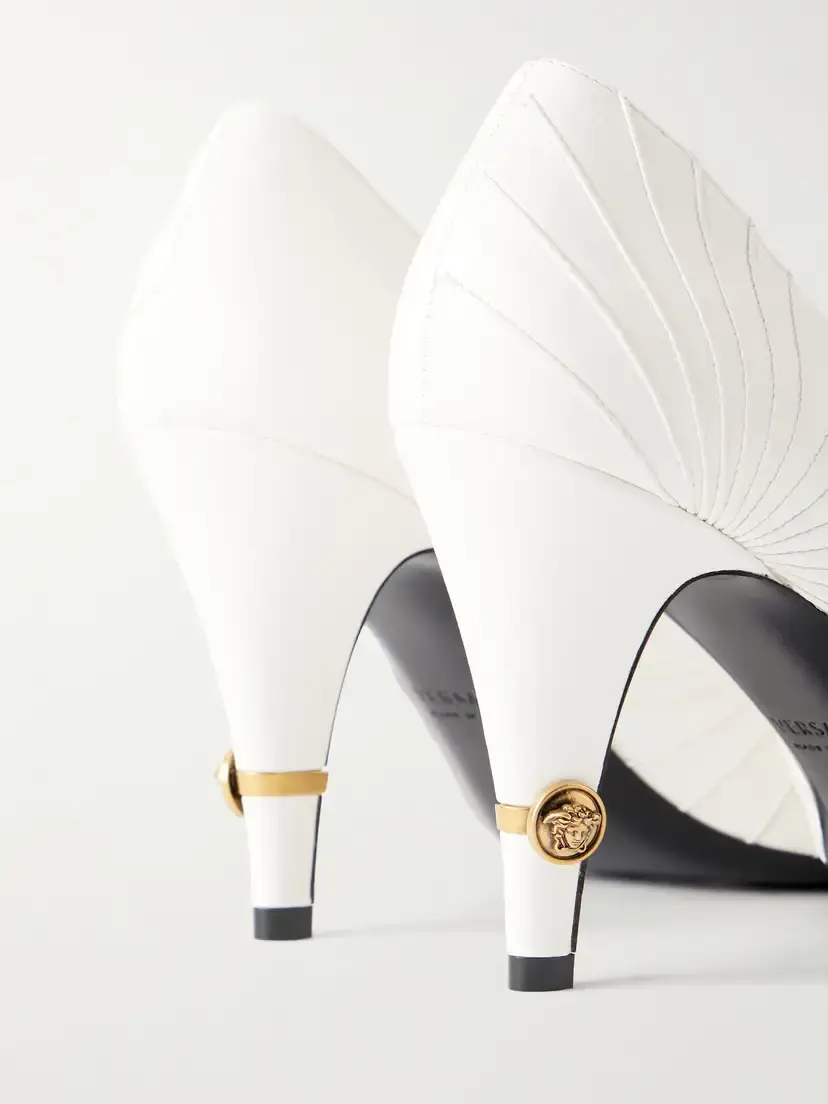 Versace Gianni 90 Leather Pump | Thumbnail 5 Versace Gianni 90 Leather Pump | Thumbnail 5