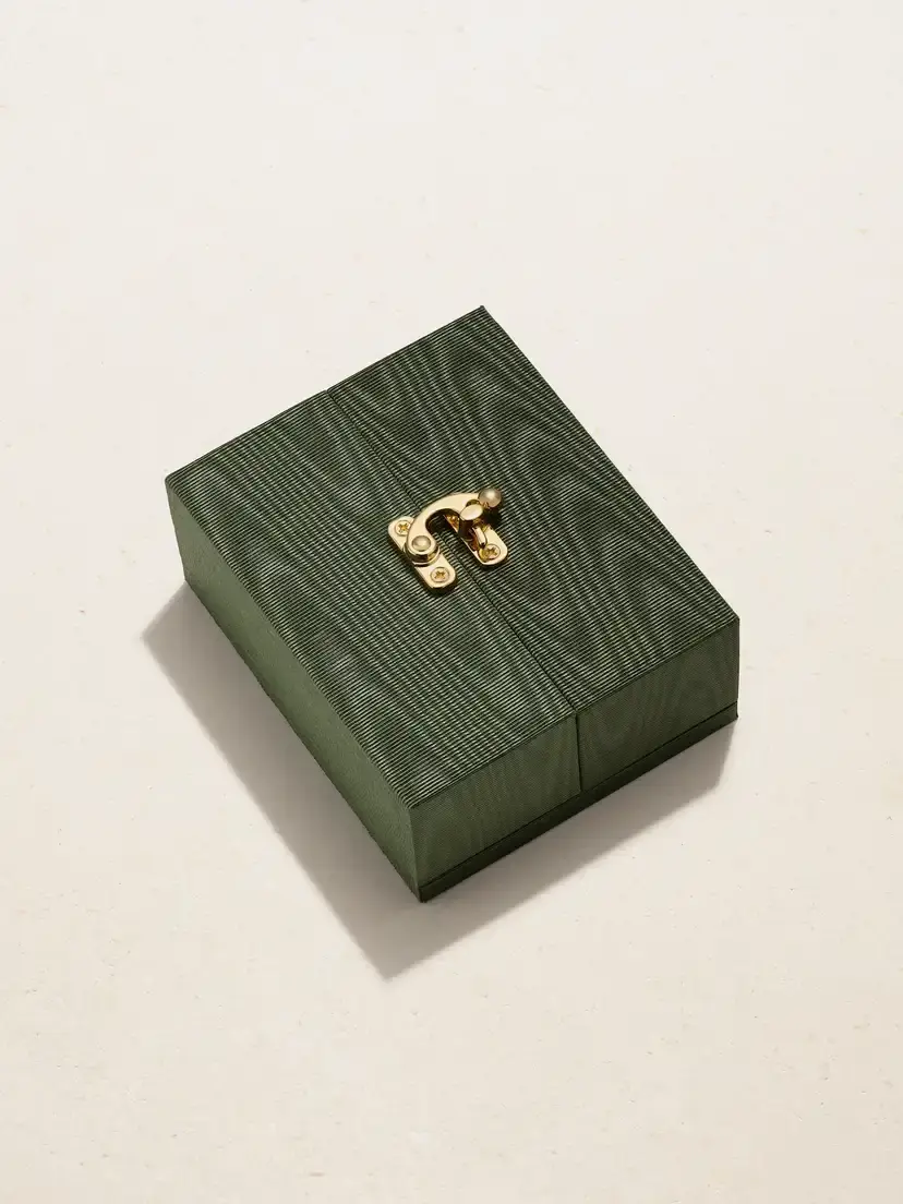 Marie Lichtenberg Luck 18-karat Yellow And White Gold, Emerald And Leather Necklace | Thumbnail 5 Marie Lichtenberg Luck 18-karat Yellow And White Gold, Emerald And Leather Necklace | Thumbnail 5