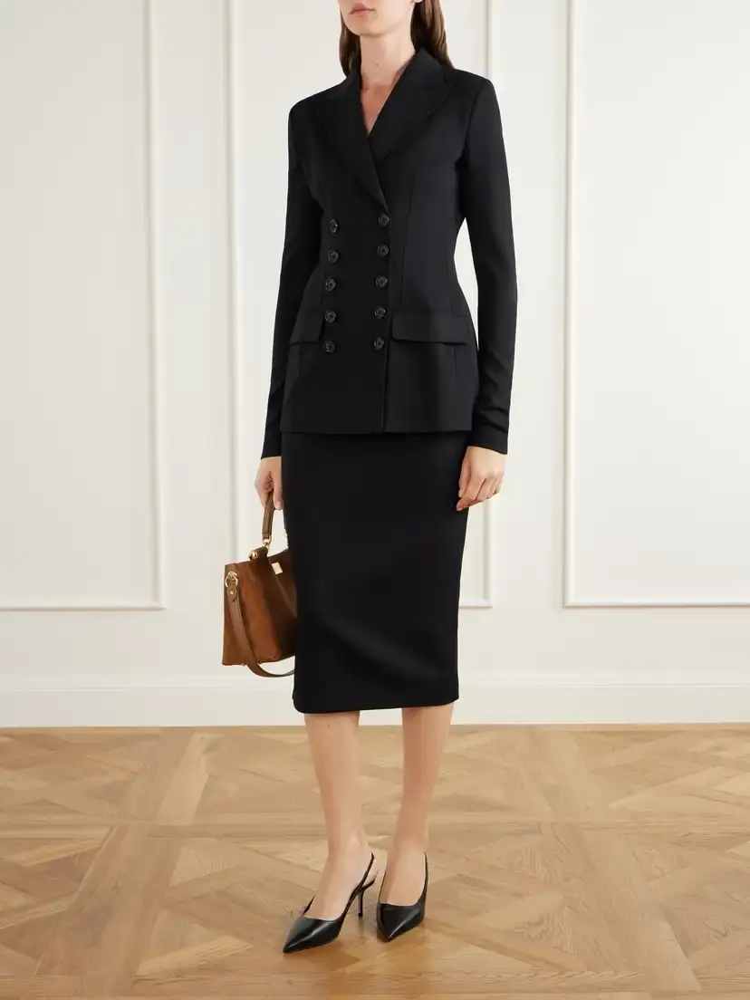 Dolce & Gabbana Stretch-wool Midi Skirt | Thumbnail 2 Dolce & Gabbana Stretch-wool Midi Skirt | Thumbnail 2