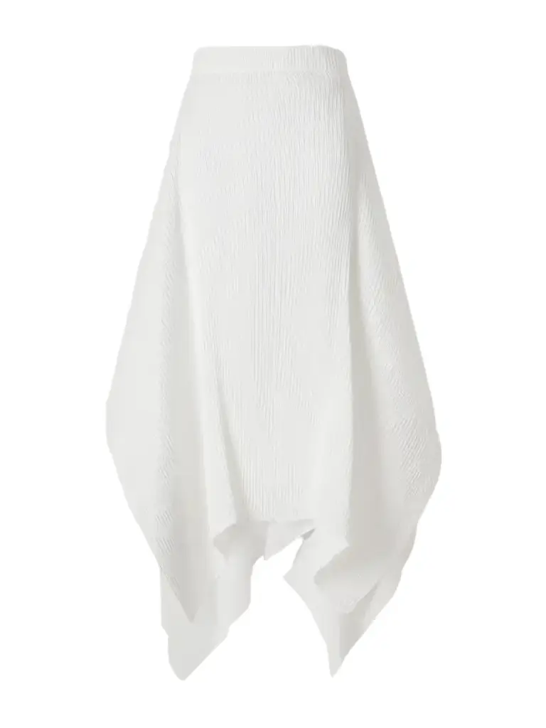 JW Anderson Asymmetric Plissè-crepe Midi Skirt | Image 1 JW Anderson Asymmetric Plissè-crepe Midi Skirt | Image 1