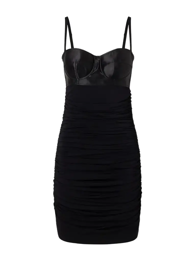 Dolce & Gabbana Draped Jersey Bustier Mini Dress | Image 1 Dolce & Gabbana Draped Jersey Bustier Mini Dress | Image 1