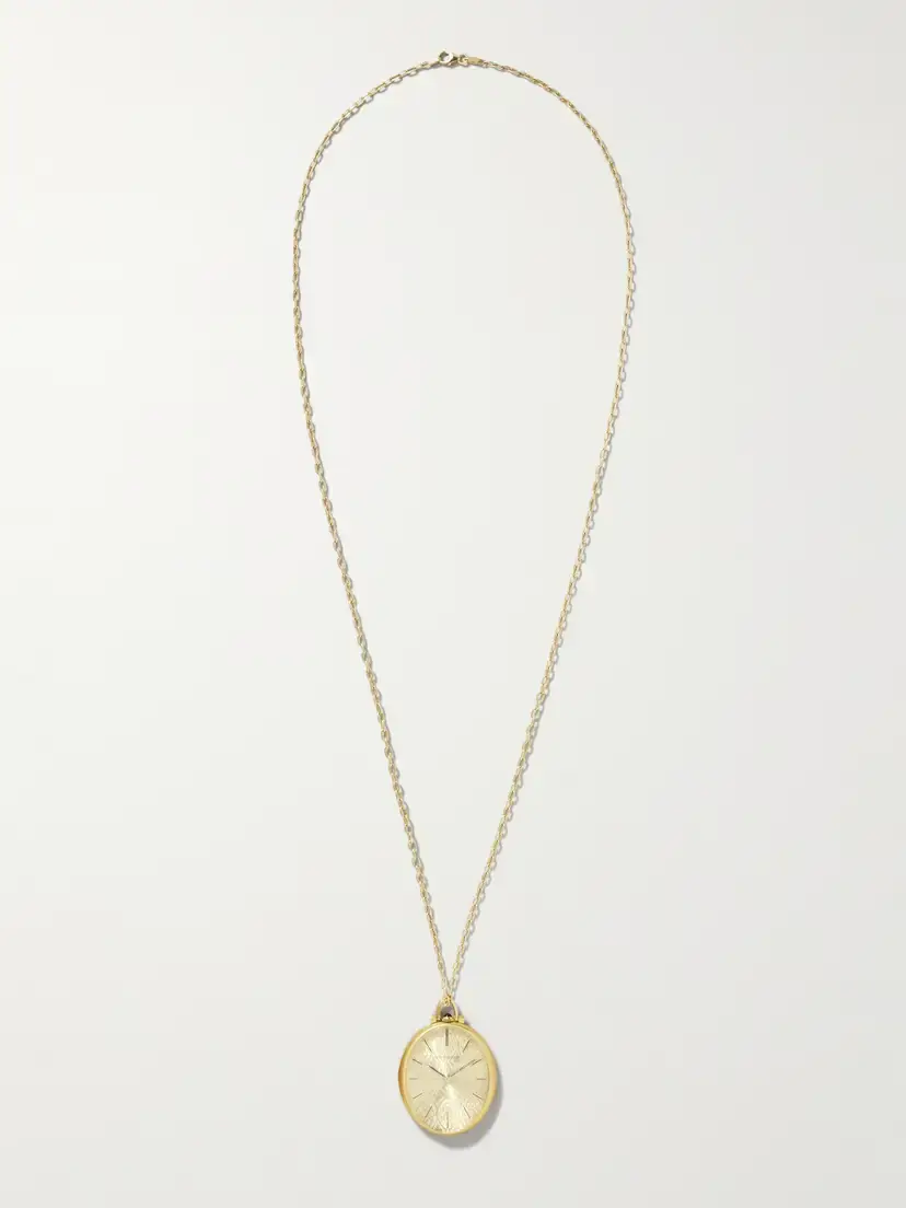 Stephanie Windsor + Jaeger-lecoultre Vintage 1960s Pocket Watch Hand-wound 18-karat Gold Pendant Necklace | Thumbnail 4 Stephanie Windsor + Jaeger-lecoultre Vintage 1960s Pocket Watch Hand-wound 18-karat Gold Pendant Necklace | Thumbnail 4