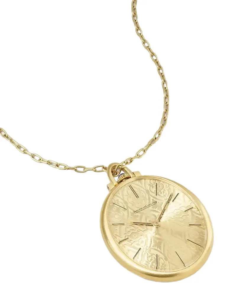 + Jaeger-lecoultre Vintage 1960s Pocket Watch Hand-wound 18-karat Gold Pendant Necklace