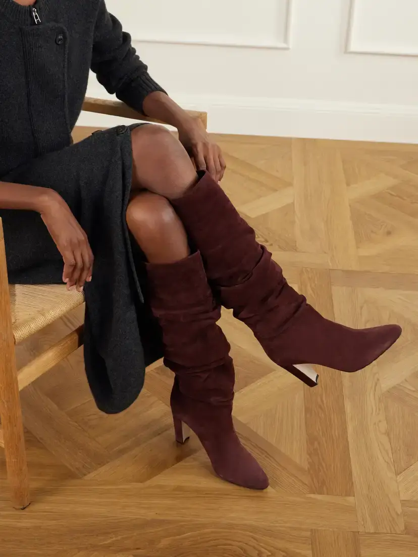 Manolo Blahnik Calassohi 90 Suede Knee Boots | Thumbnail 2