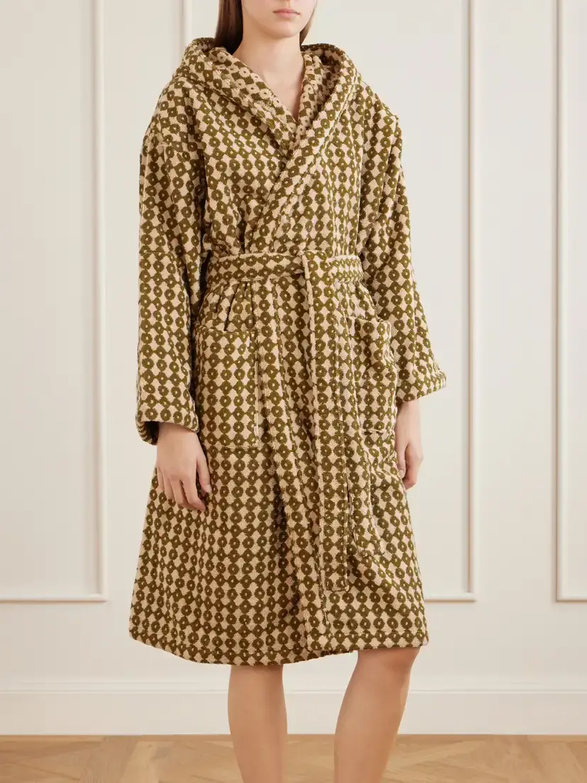 Autumn Sonata Hanna Printed Cotton-terry Bathrobe | Thumbnail 2