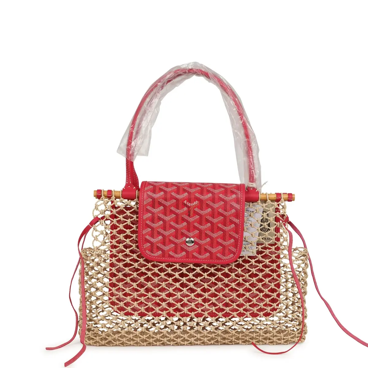 goyard Goyard Goyardine Canvas Fuchsia Aligre Bag Raffia Net Palladium Hardware | Image 1 goyard Goyard Goyardine Canvas Fuchsia Aligre Bag Raffia Net Palladium Hardware | Image 1