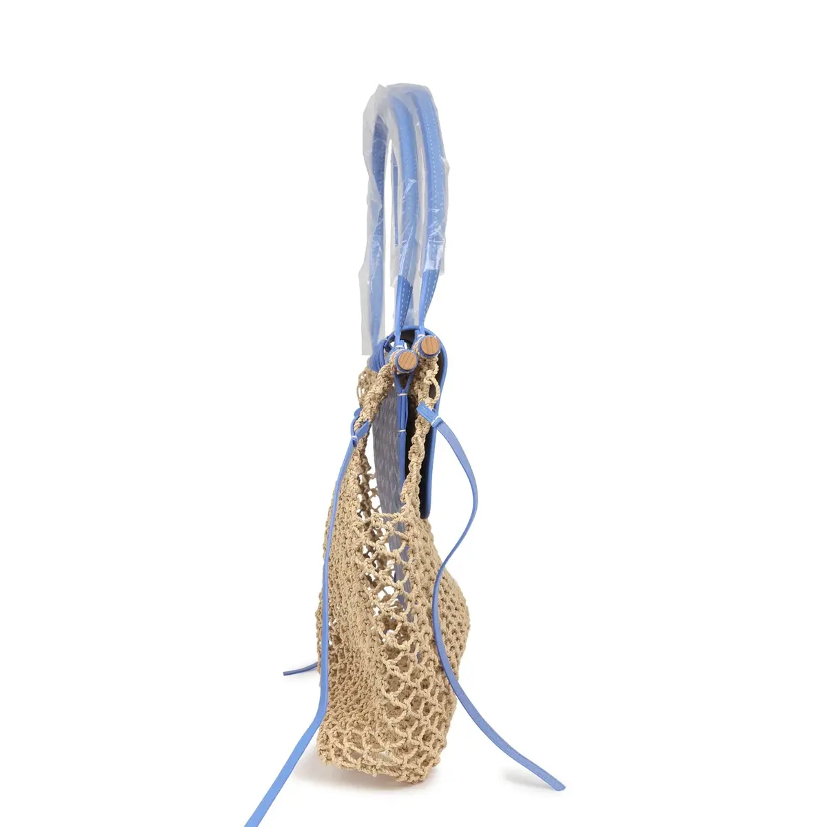 goyard Goyard Goyardine Canvas Iris Aligre Bag Raffia Net Palladium Hardware | Thumbnail 4 goyard Goyard Goyardine Canvas Iris Aligre Bag Raffia Net Palladium Hardware | Thumbnail 4
