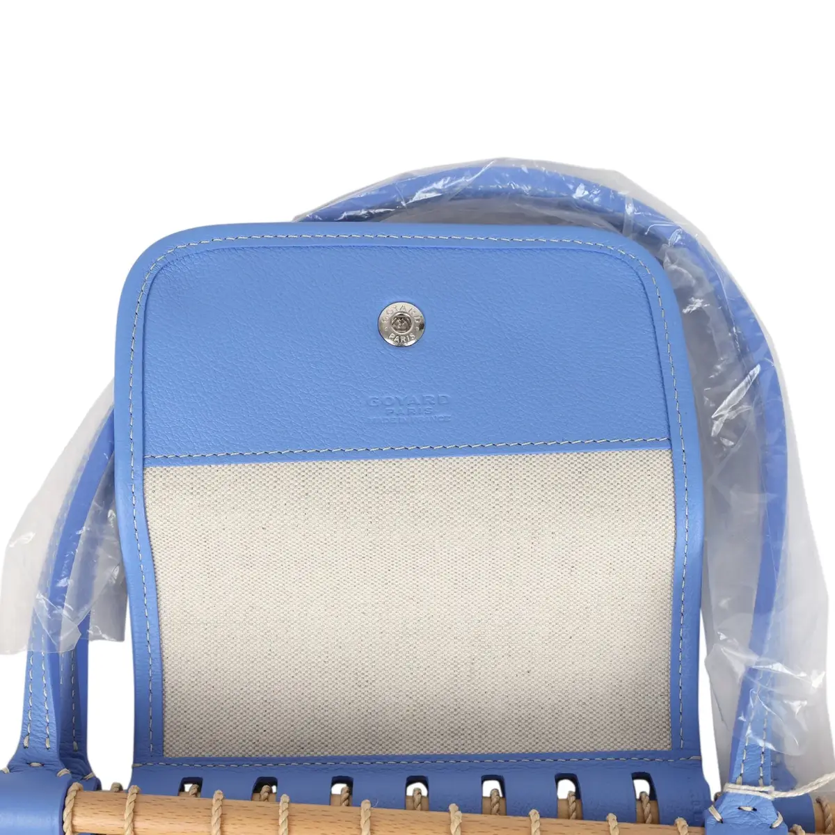 goyard Goyard Goyardine Canvas Iris Aligre Bag Raffia Net Palladium Hardware | Thumbnail 7 goyard Goyard Goyardine Canvas Iris Aligre Bag Raffia Net Palladium Hardware | Thumbnail 7