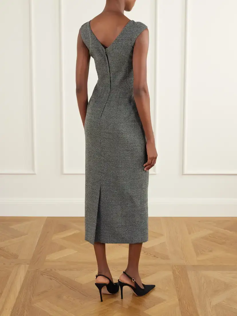 Dolce & Gabbana Stretch-wool Midi Dress | Thumbnail 3 Dolce & Gabbana Stretch-wool Midi Dress | Thumbnail 3