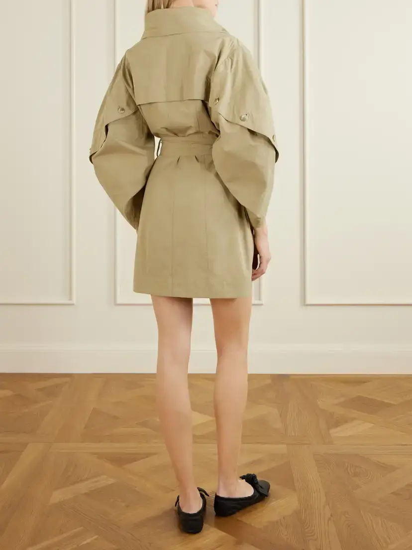 Zimmermann Valiant Utility Belted Cotton-gabardine Mini Dress | Thumbnail 3 Zimmermann Valiant Utility Belted Cotton-gabardine Mini Dress | Thumbnail 3