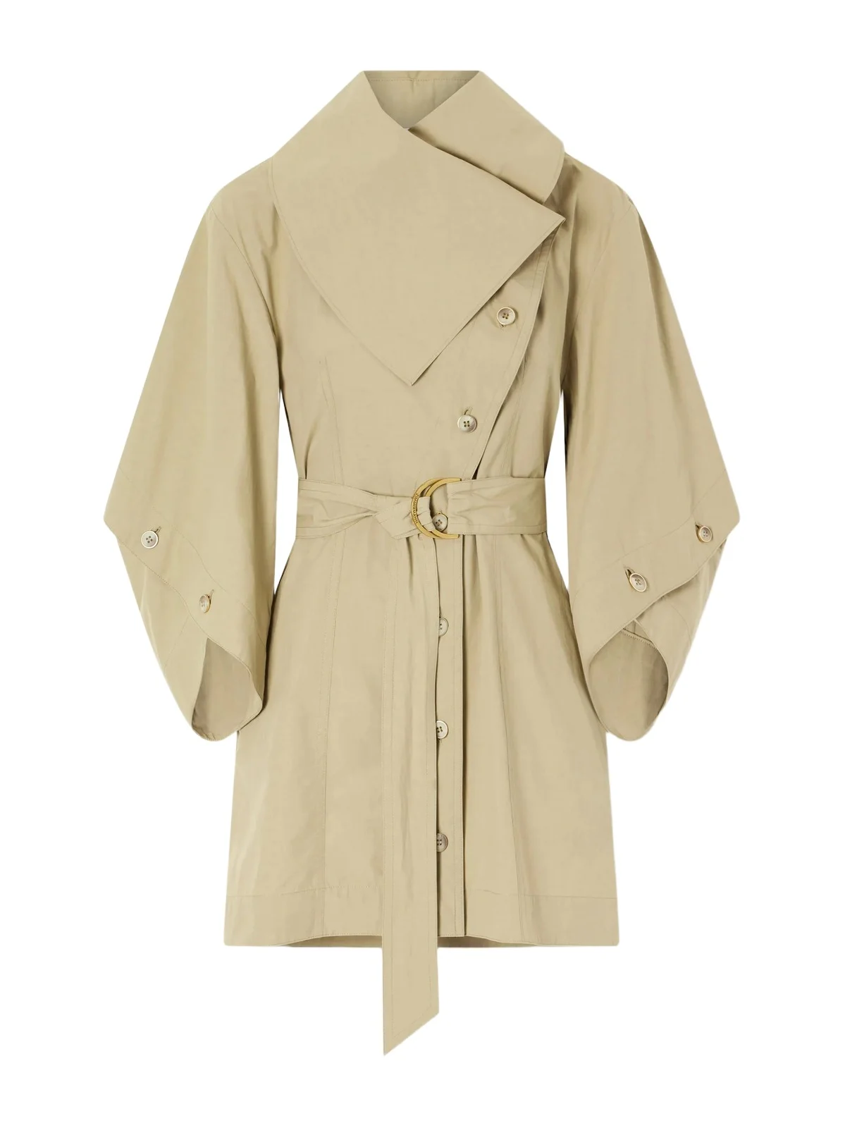 Valiant Utility Belted Cotton-gabardine Mini Dress Valiant Utility Belted Cotton-gabardine Mini Dress