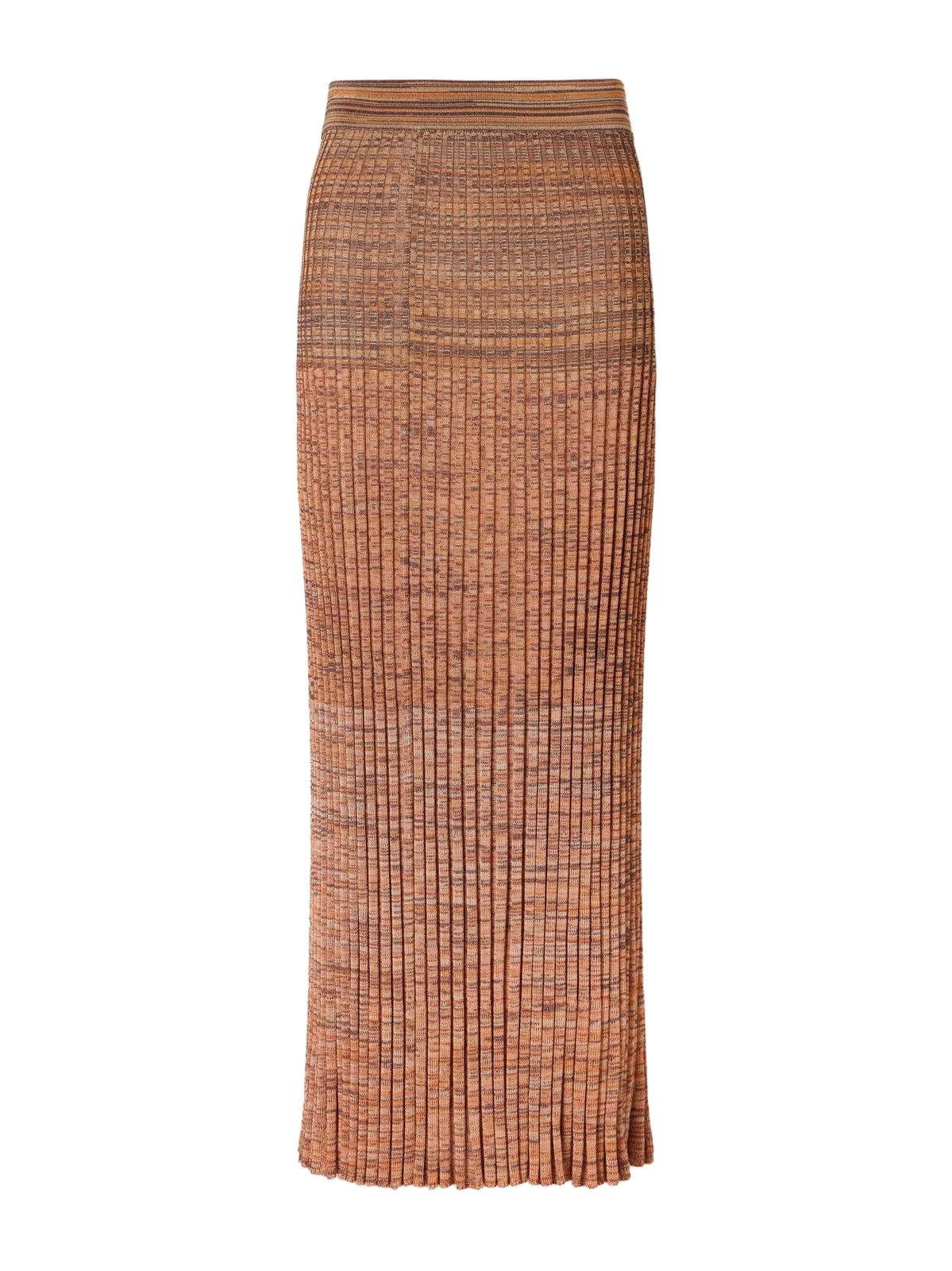 Mouline Ribbed-knit Midi Skirt
