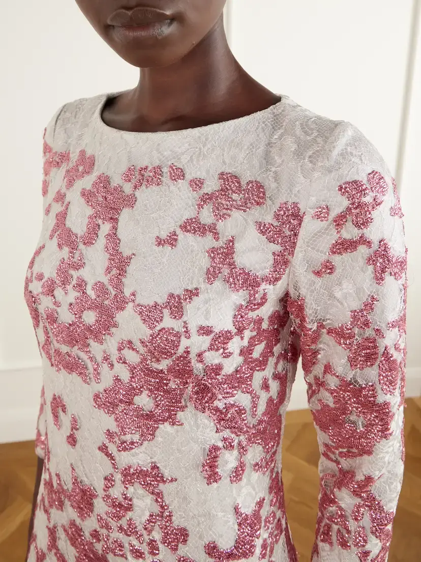 Costarellos Santina Sequin-embellished Lace Gown | Thumbnail 4