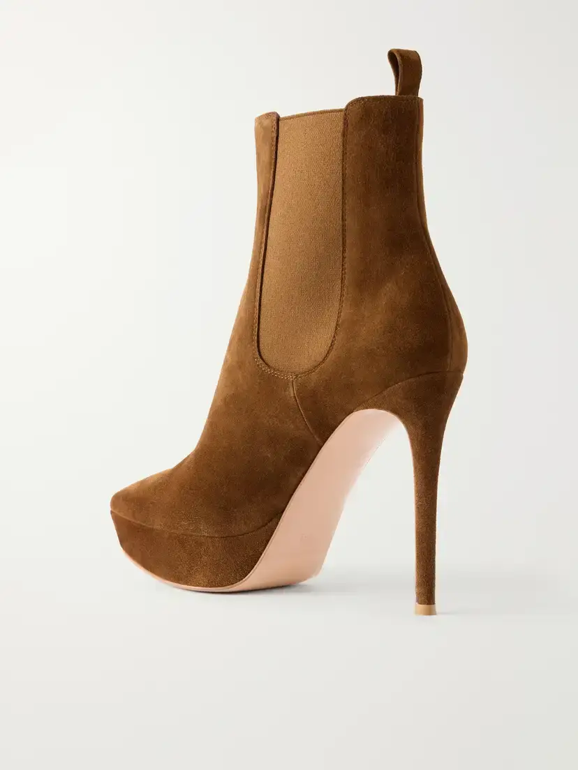Gianvito Rossi Kim 85 Suede Ankle Boots | Thumbnail 3 Gianvito Rossi Kim 85 Suede Ankle Boots | Thumbnail 3