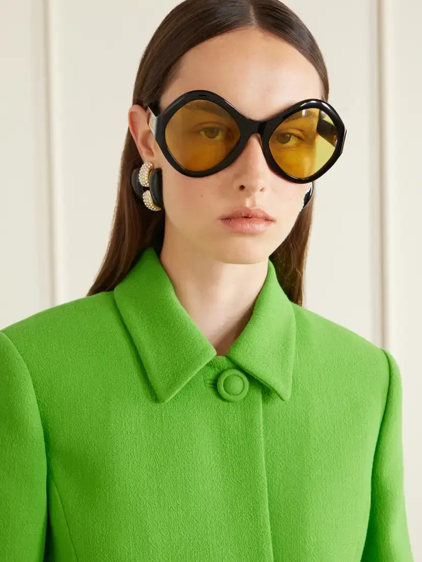 Valentino Eyewear Vlogo-embellished Round-frame Acetate Sunglasses | Thumbnail 2 Valentino Eyewear Vlogo-embellished Round-frame Acetate Sunglasses | Thumbnail 2