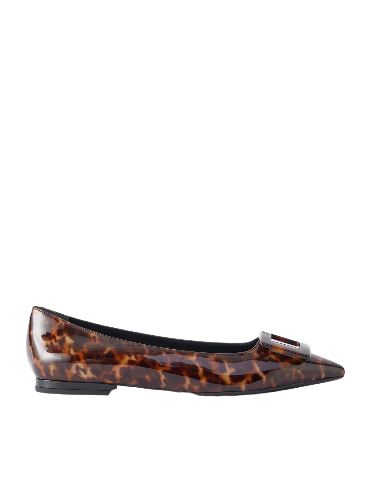 Roger Vivier Gommettine 5 Printed Patent-leather Flats