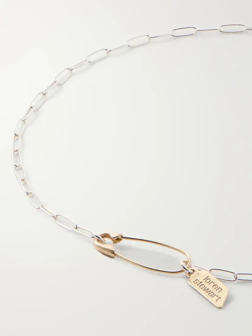 Loren Stewart Shapeshifter 14kt Yellow Gold And Sterling Silver Anklet | Thumbnail 3 Loren Stewart Shapeshifter 14kt Yellow Gold And Sterling Silver Anklet | Thumbnail 3