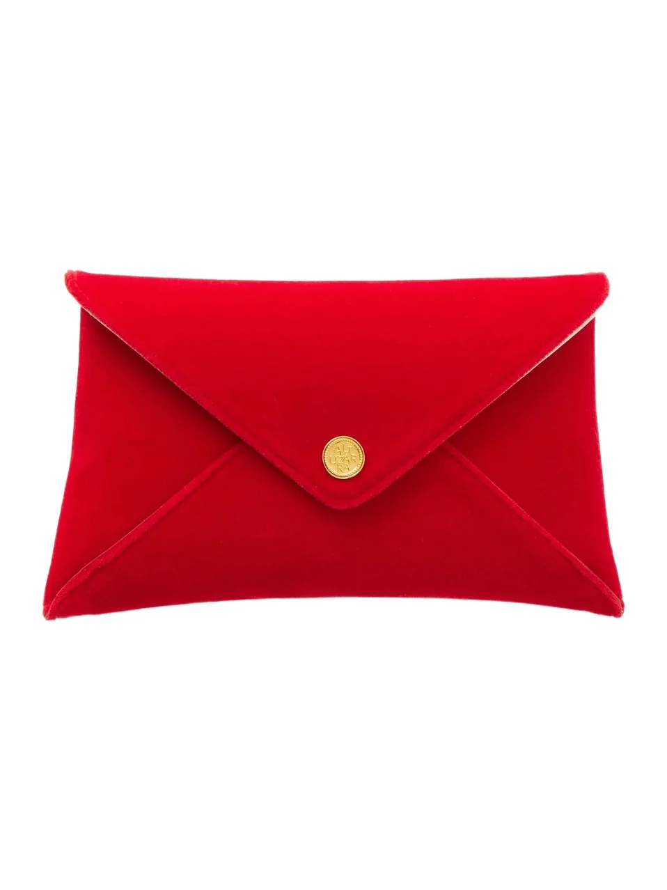 Altuzarra Envelope Velvet Clutch
