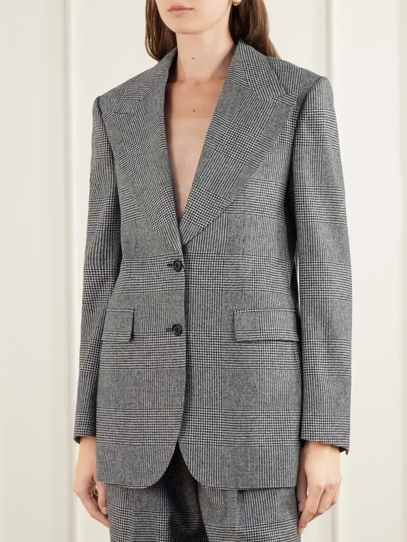 Dolce & Gabbana Prince Of Wales Checked Wool And Cashmere-blend Blazer | Thumbnail 3