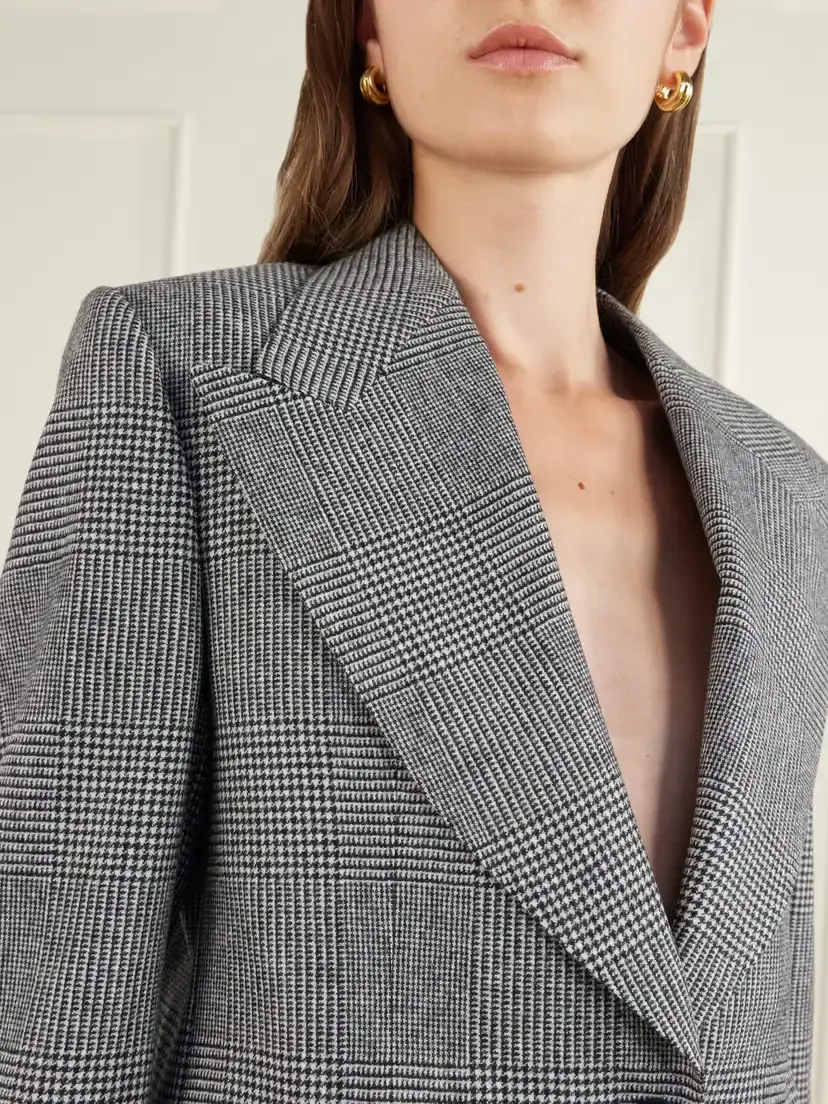 Dolce & Gabbana Prince Of Wales Checked Wool And Cashmere-blend Blazer | Thumbnail 5