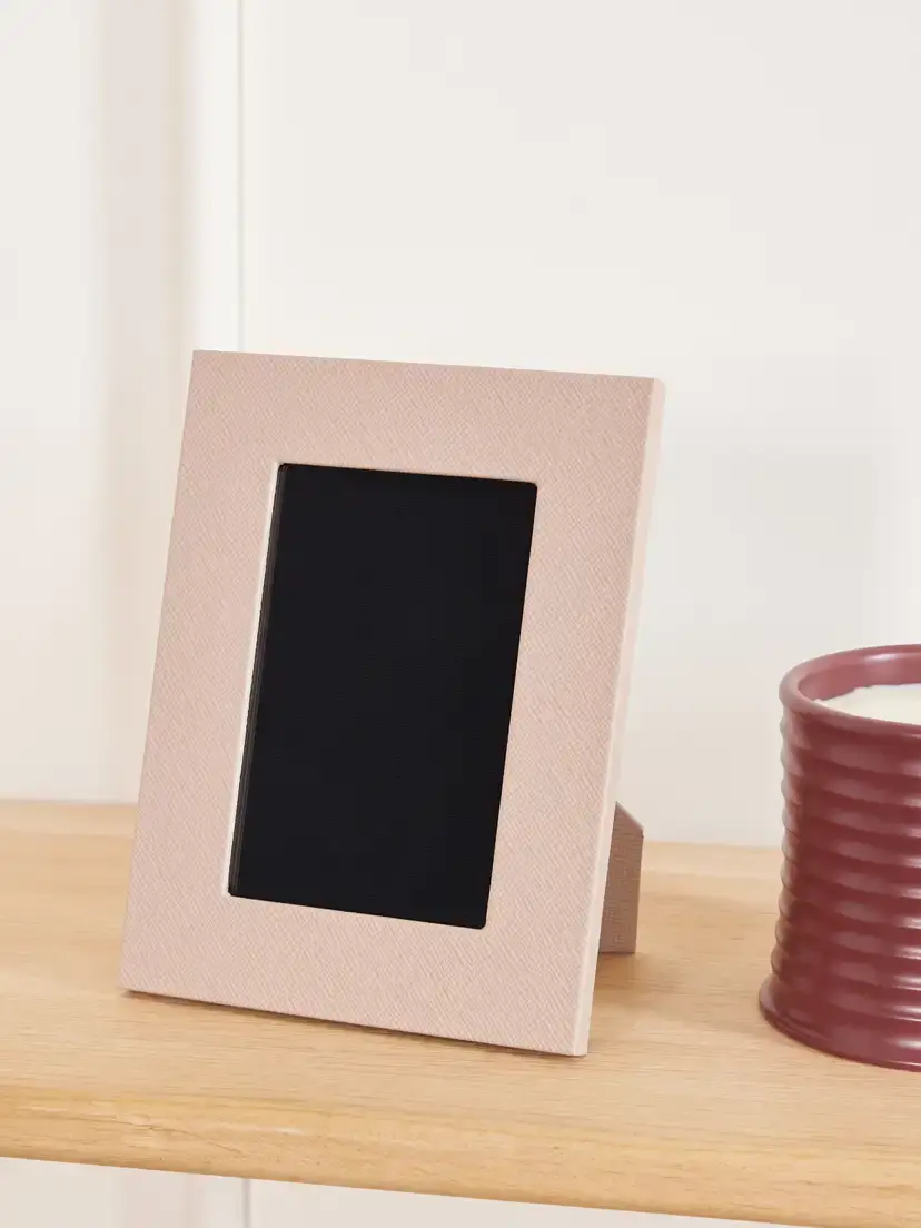 Smythson Panama Textured-leather Picture Frame | Thumbnail 2