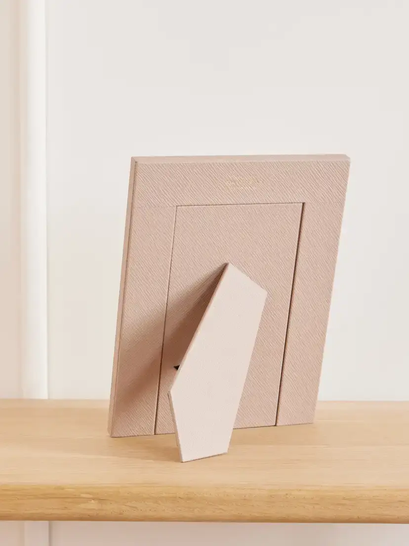 Smythson Panama Textured-leather Picture Frame | Thumbnail 3