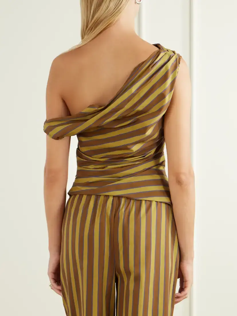 Staud Phare Striped Cotton-blend Poplin Blouse | Thumbnail 3 Staud Phare Striped Cotton-blend Poplin Blouse | Thumbnail 3